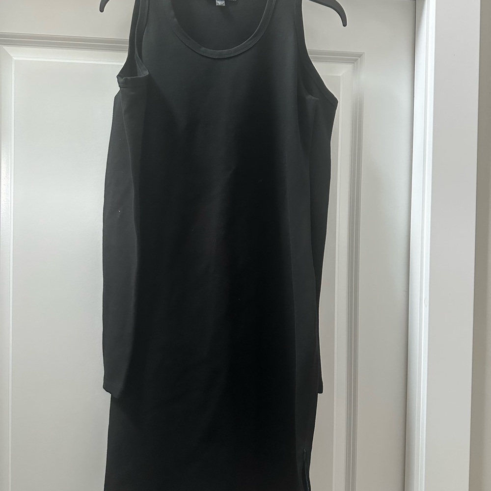 Diesel Cold Shoulder Ponte Dress in Black - Medium
